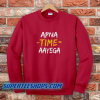 Apna Time Aayega Red Sweatshirt