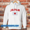 White Japan Flag Hoodie