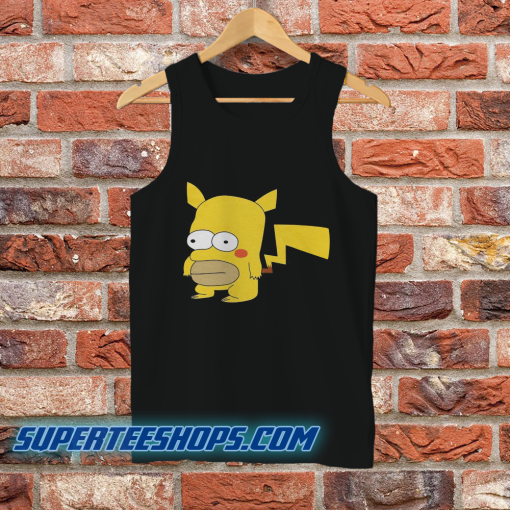 Homer Pikachu Funny Tank Top