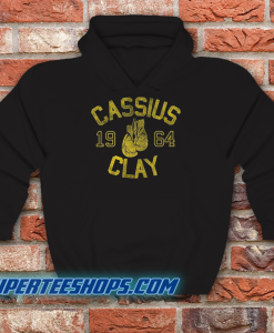 Muhammad Ali Cassius Clay Black Heather Hoodie