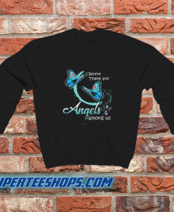 Usa i believe there are angels among us sweatshirt