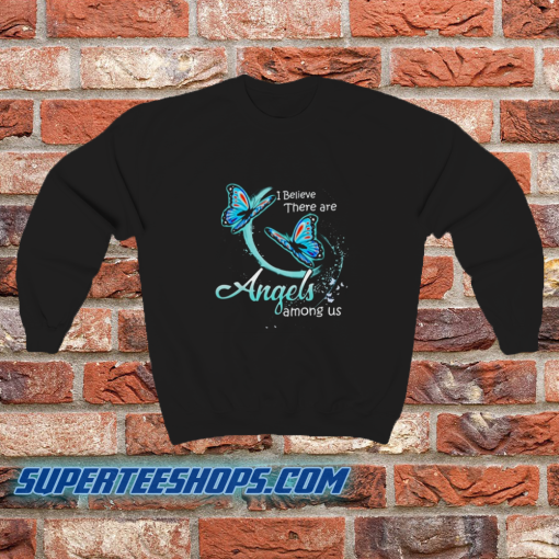 Usa i believe there are angels among us sweatshirt