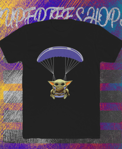 Baby Yoda Skydiving t shirt