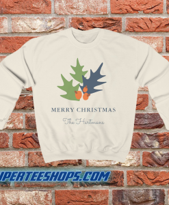 Berries and Leaves Personalized Christmas Sweatshirt