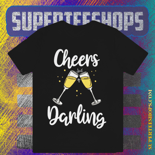 Funny New Year Holiday Cheers Darling Couple T-shirt TPKJ1