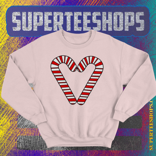 Love Candy Cane Sweatshirt TPKJ1