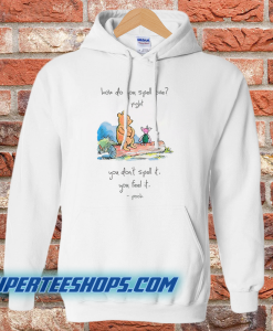 Pooh and piglet how do you spell love you don’t spell it you feel it hoodie