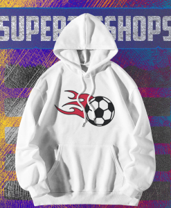 Flaming Soccer Hoodie TPKJ1