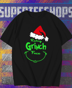 Resting Grinch Face Raglan T Shirt TPKJ1