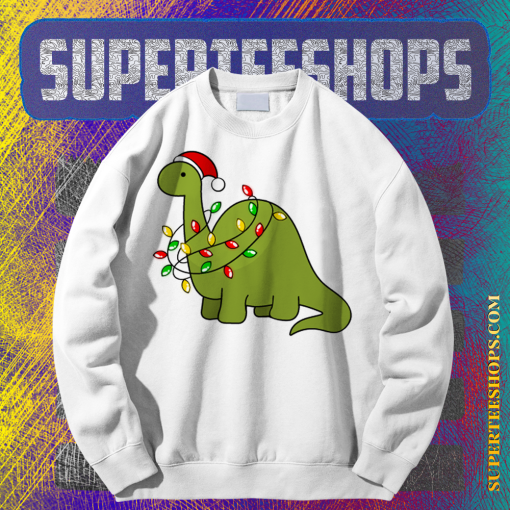 Roarsome Christmas Dinosaur Sweatshirt TPKJ1