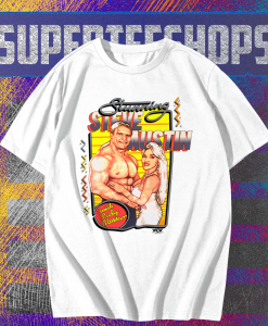 Steve Austin and Lady Blossom Ultra rare WCW T Shirt TPKJ1