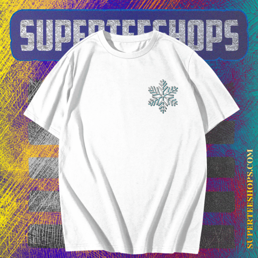 Teal Snowflake T Shirt TPKJ1