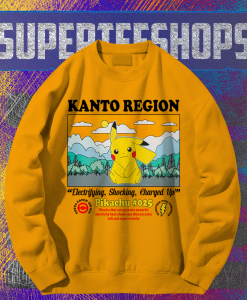 Pokemon Kanto Region Pikachu sweatshirt TPKJ1