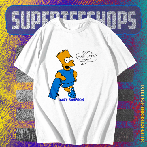 Cool Your Jets Man Bart Simpson T-Shirt TPKJ1