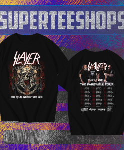 Slayer Final Farewell World Tour 2018 T-Shirt TPKJ1