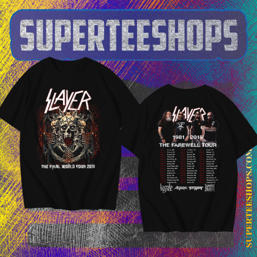 Slayer Final Farewell World Tour 2018 T-Shirt TPKJ1