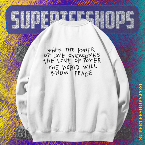 Power Of Love sweatshirt back TPKJ1