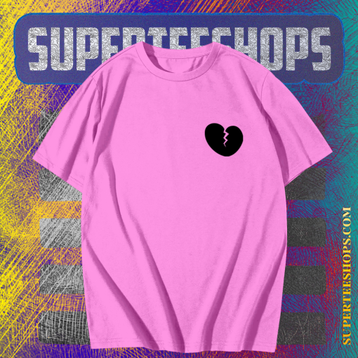 Broken heart light pink T-Shirt TPKJ1