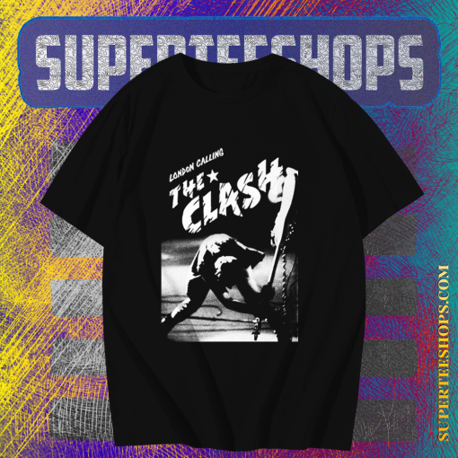 The Clash London Calling Black t shirt TPKJ1