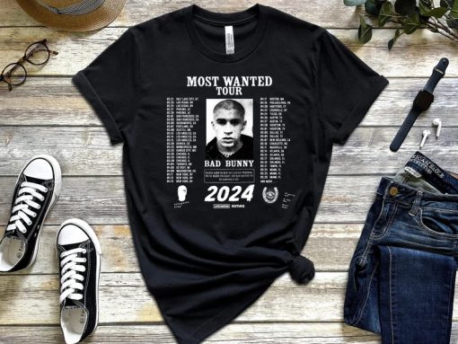 Bad Bunny Most Wanted Tour 2024 T-Shirt