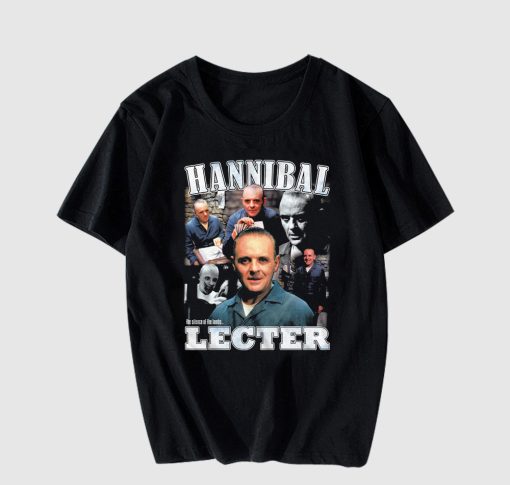 Hannibal Lecter Collage Silence Of The Lambs T-Shirt thd