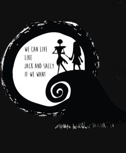 Jack and Sally If We Want Tshirt thd