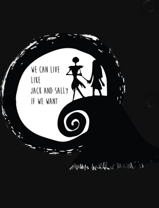 Jack and Sally If We Want Tshirt thd