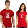 you make me love high love shy TSHIRT COUPLE thd