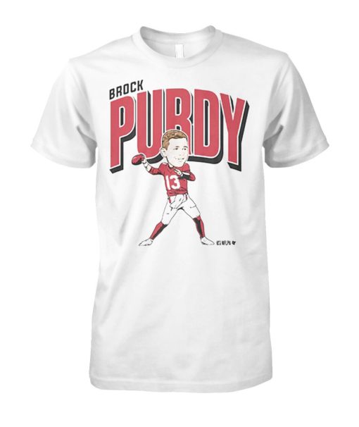 BROCK PURDY CARICATURE T SHIRT thd