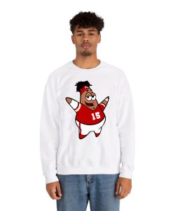 Patrick Star Mahomes Funny Kansas City Spongebob Sweatshirt thd