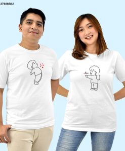 SHOOT MY HEART FOR YOU LOVE Couple Tshirt thd