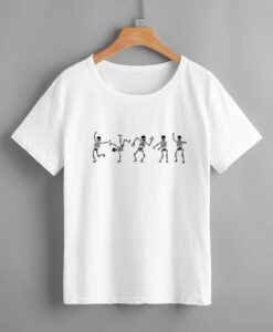 Skull Print dance t-shirt thd