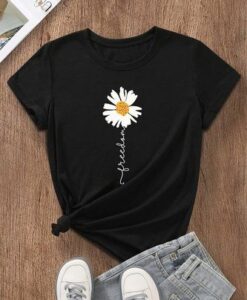 Freedom Flower T-Shirt fashion